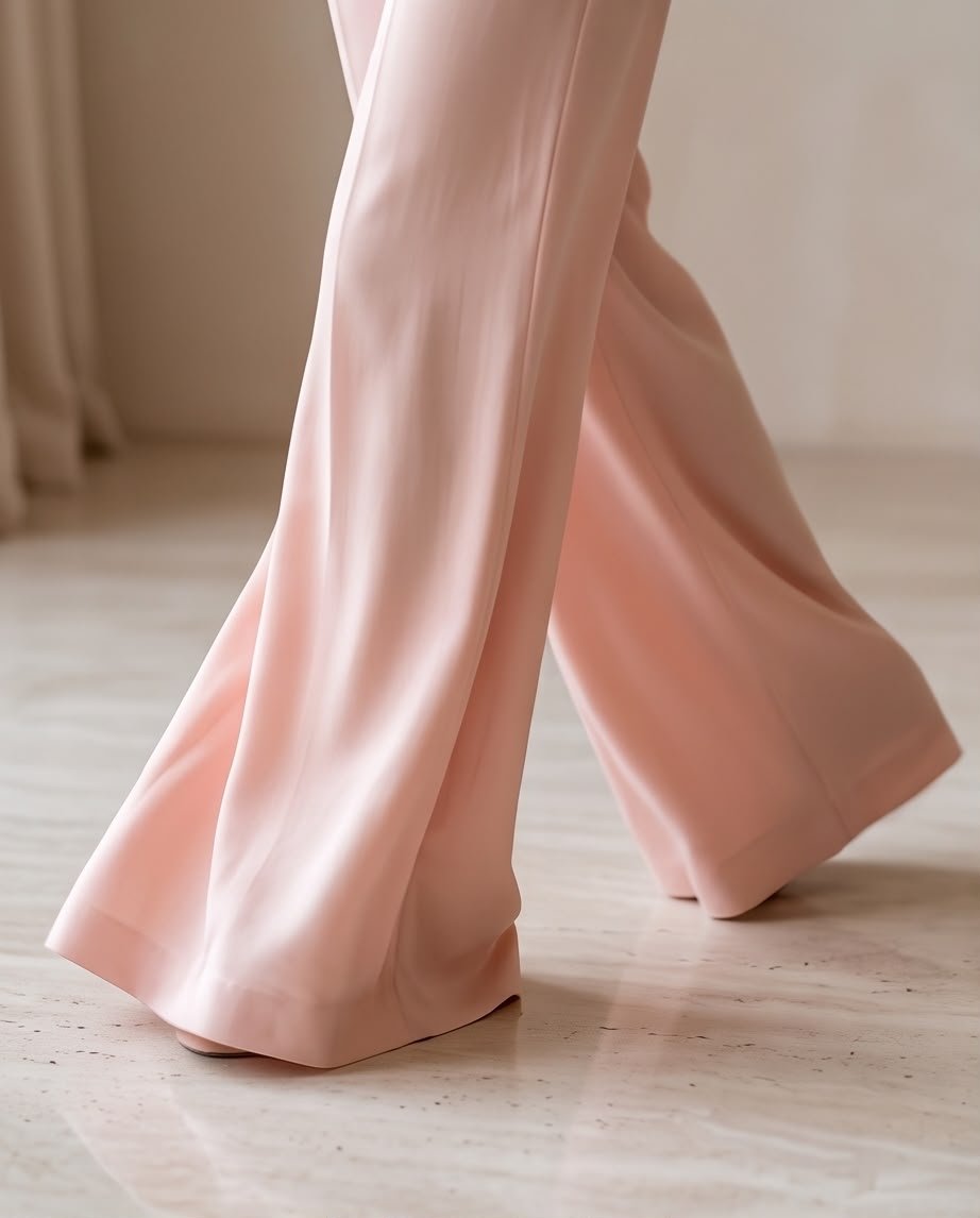 Linen co-ord set in a delicate Blush Pink