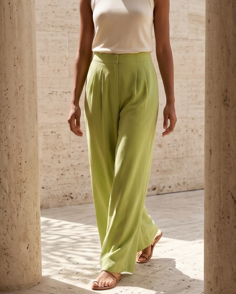 Floor Length Wide Leg Pants