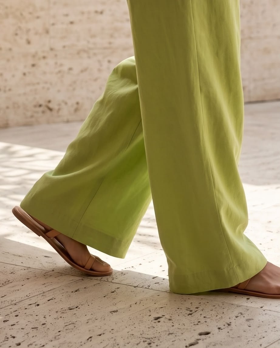 Floor Length Wide Leg Pants