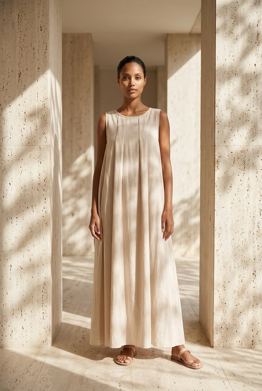 Box Pleats Dress