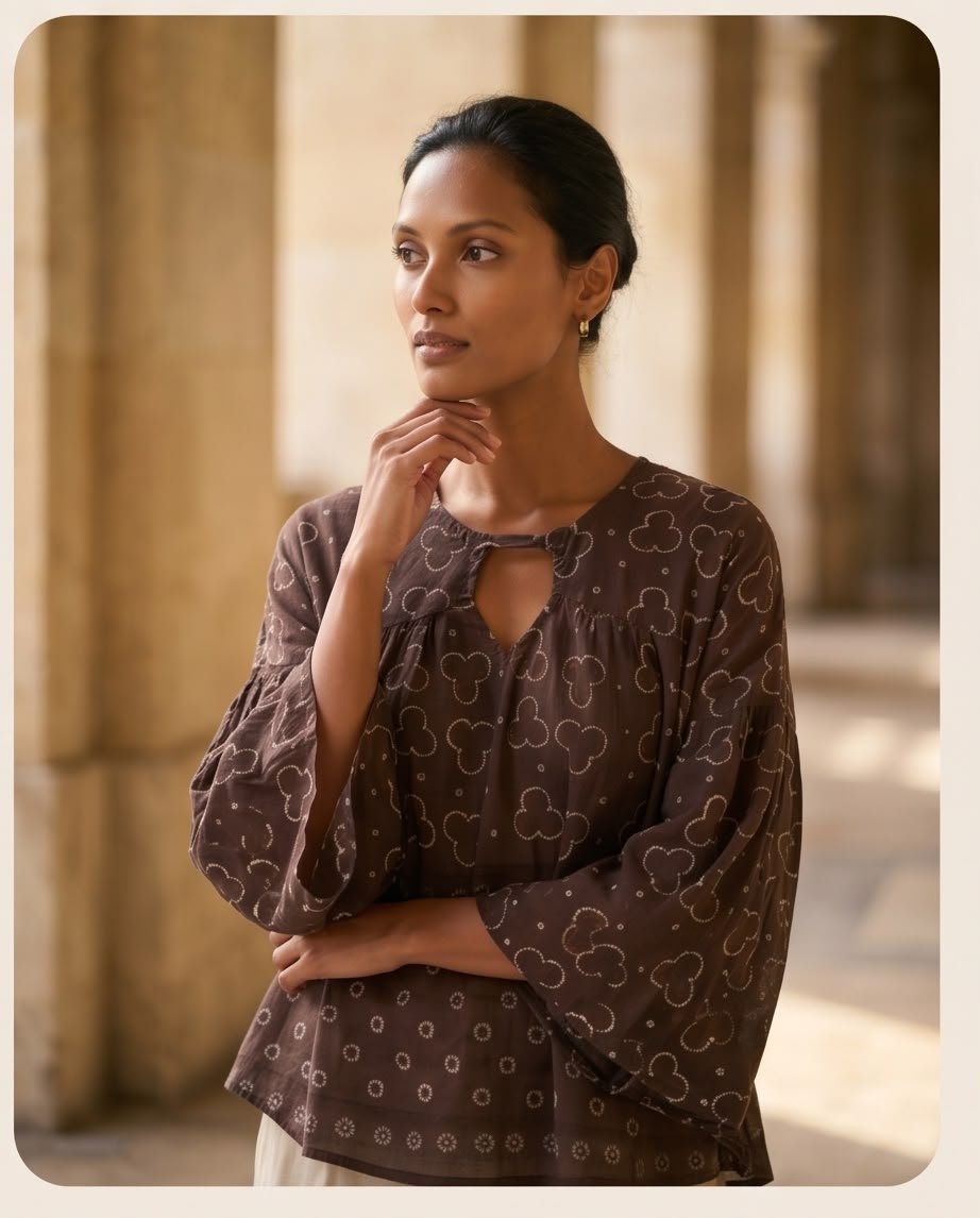 Ajrakh Boho Top
